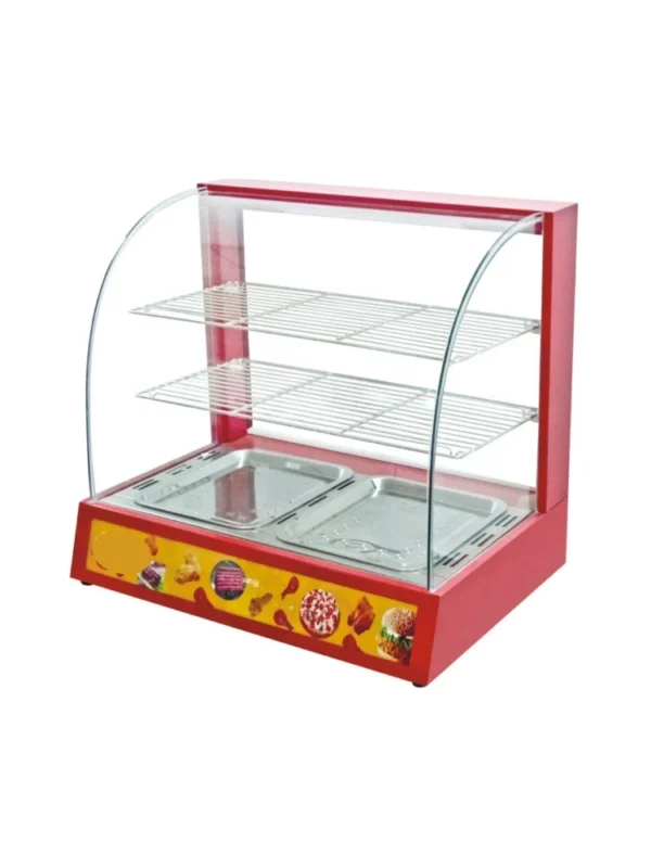 Exhibidor Curvo Mantenedor De Calor. Romuza